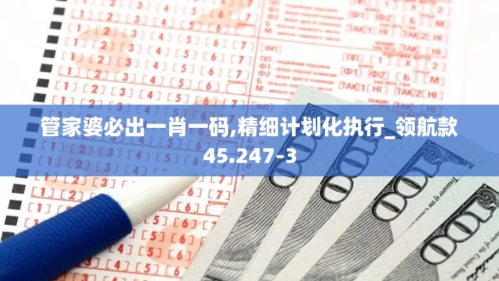 管家婆必出一肖一码,精细计划化执行_领航款45.247-3