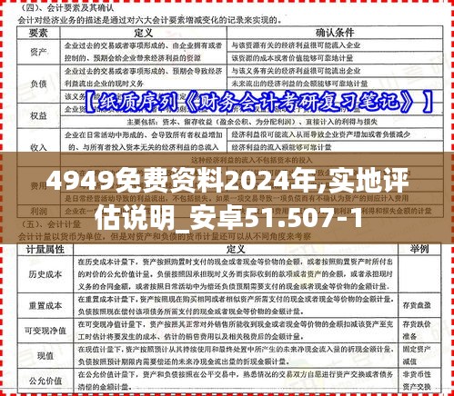 4949免费资料2024年,实地评估说明_安卓51.507-1