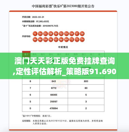 澳门天天彩正版免费挂牌查询,定性评估解析_策略版91.690-7