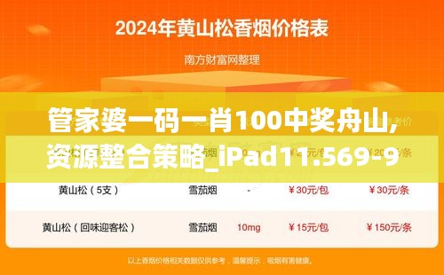 管家婆一码一肖100中奖舟山,资源整合策略_iPad11.569-9