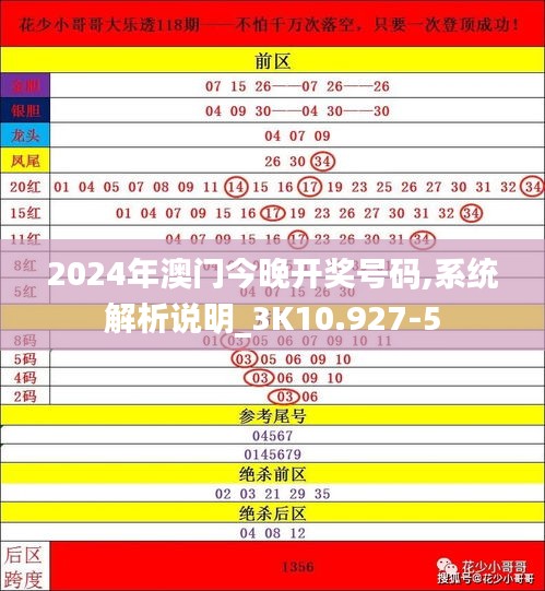2024年澳门今晚开奖号码,系统解析说明_3K10.927-5