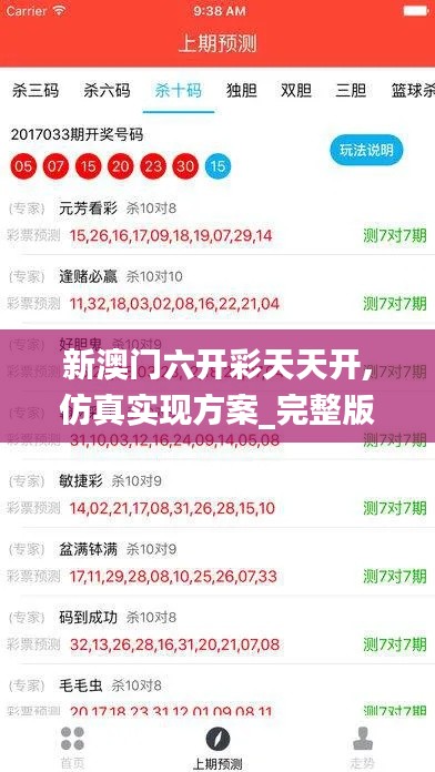 新澳门六开彩天天开,仿真实现方案_完整版4.968