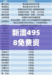 新澳4958免费资料,预测分析解释定义_DX版19.314