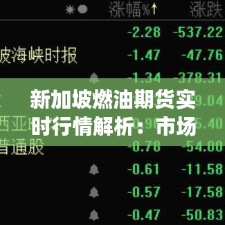 新加坡燃油期货实时行情解析：市场动态与交易策略