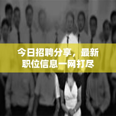 今日招聘分享，最新职位信息一网打尽